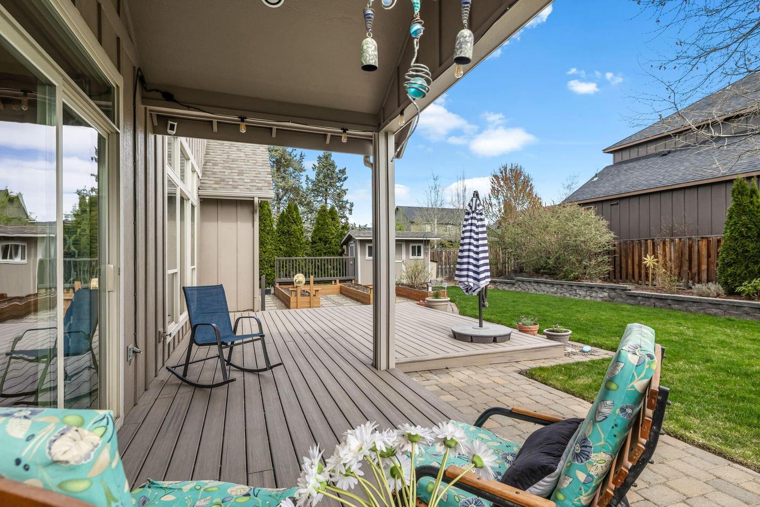 East rear yard keeps you cool in the summer