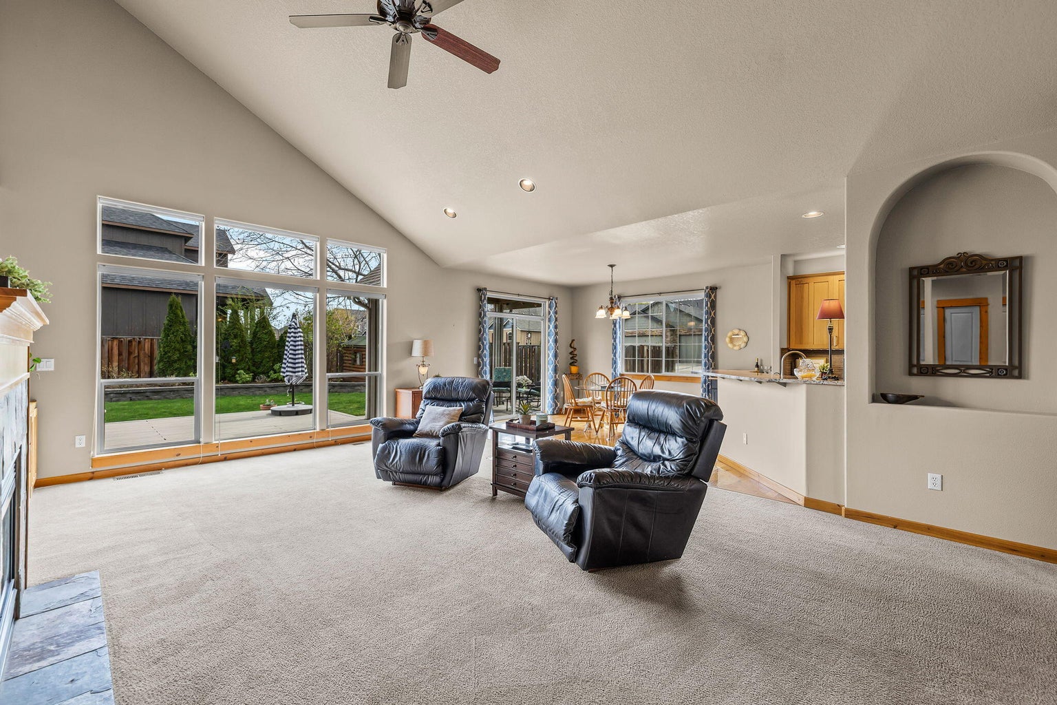 Huge windows in great room