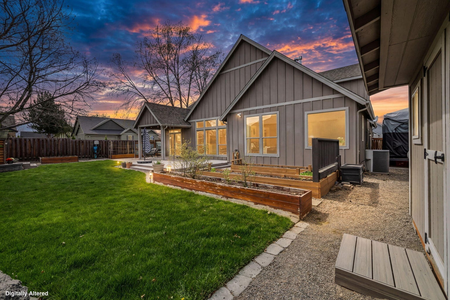 Grass, paver walks a deck and so much more