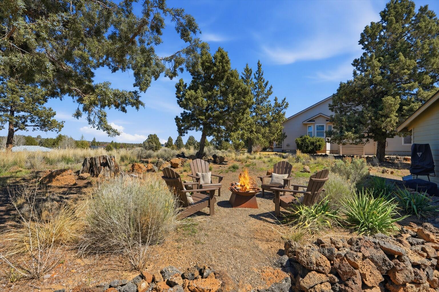 Area for fire pit