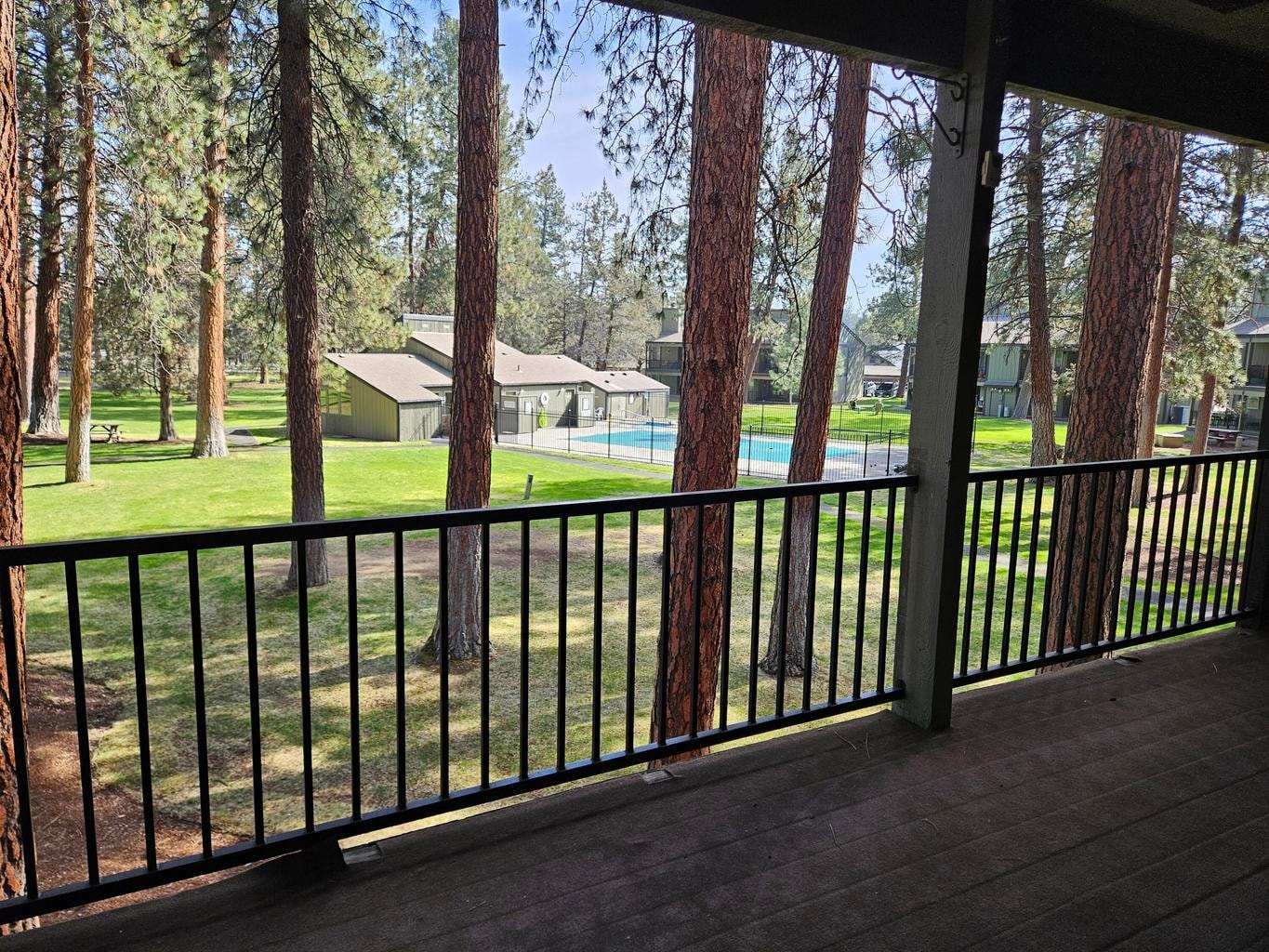 View from covered patio