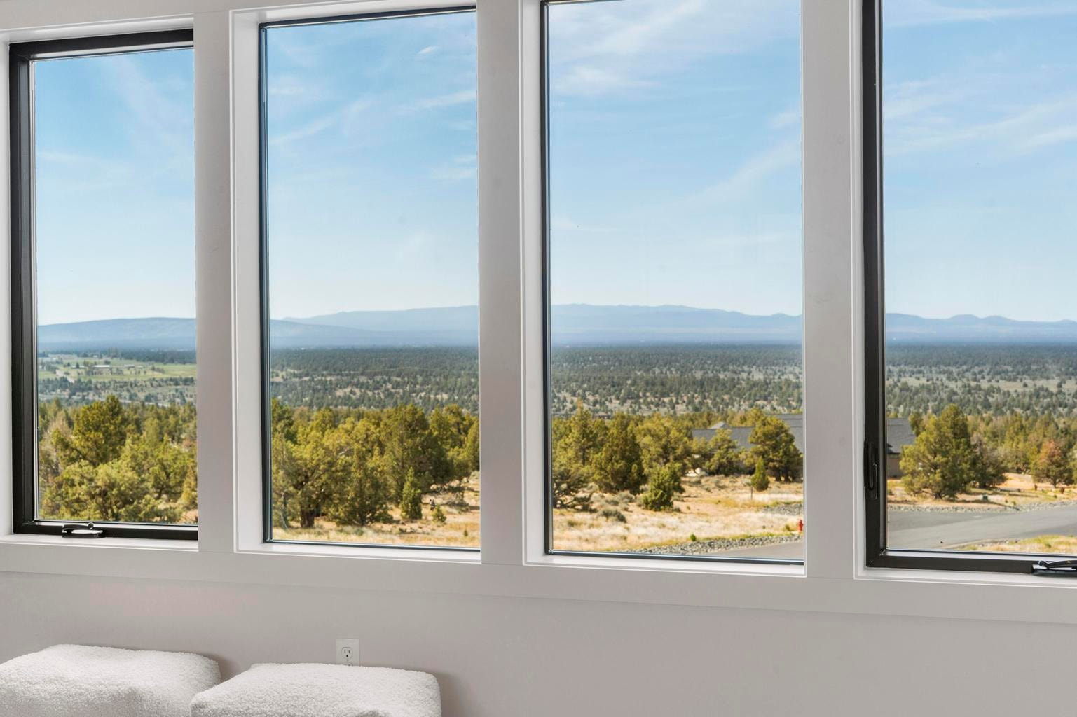 Views over the desert, valleys, hills, and mountains