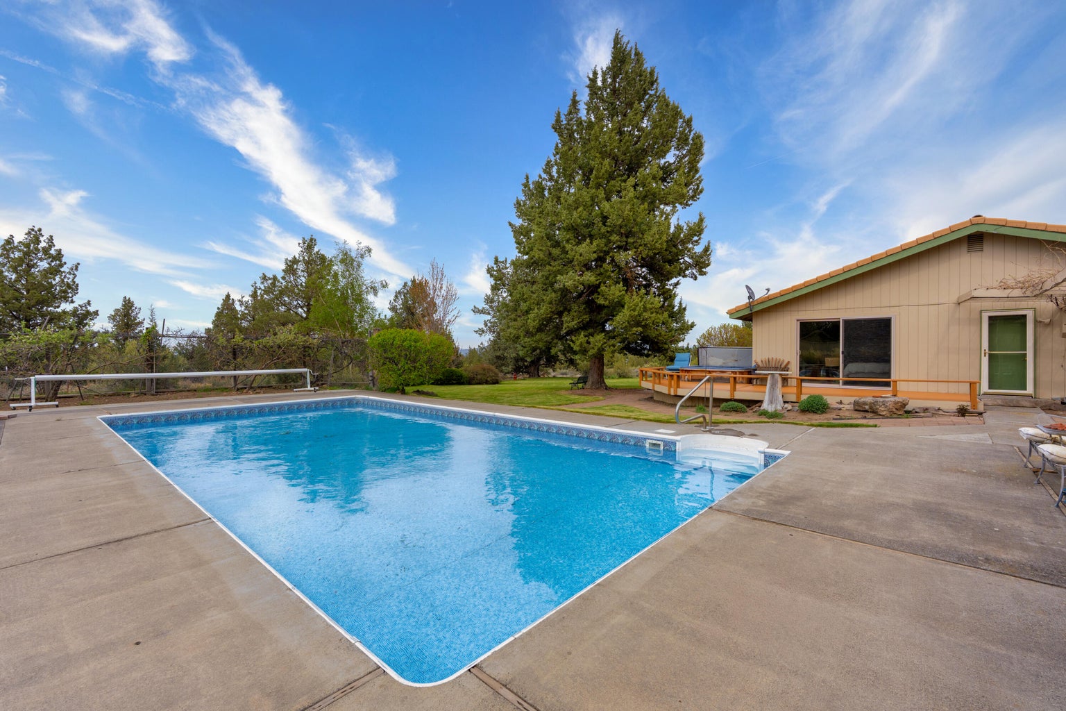 Heated with propane to extend your swimming season.