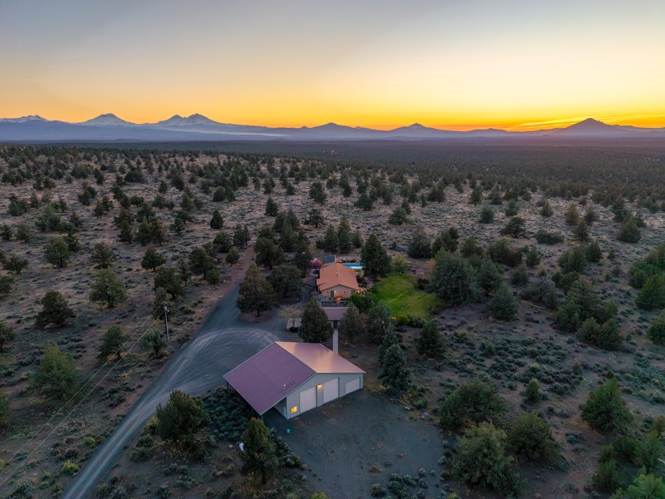 Completely secluded with miles of walking trails right outside the property.