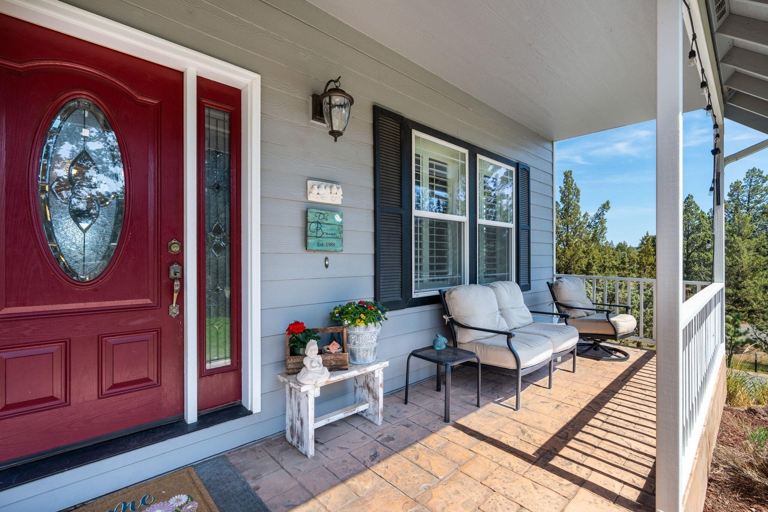 Covered front porch