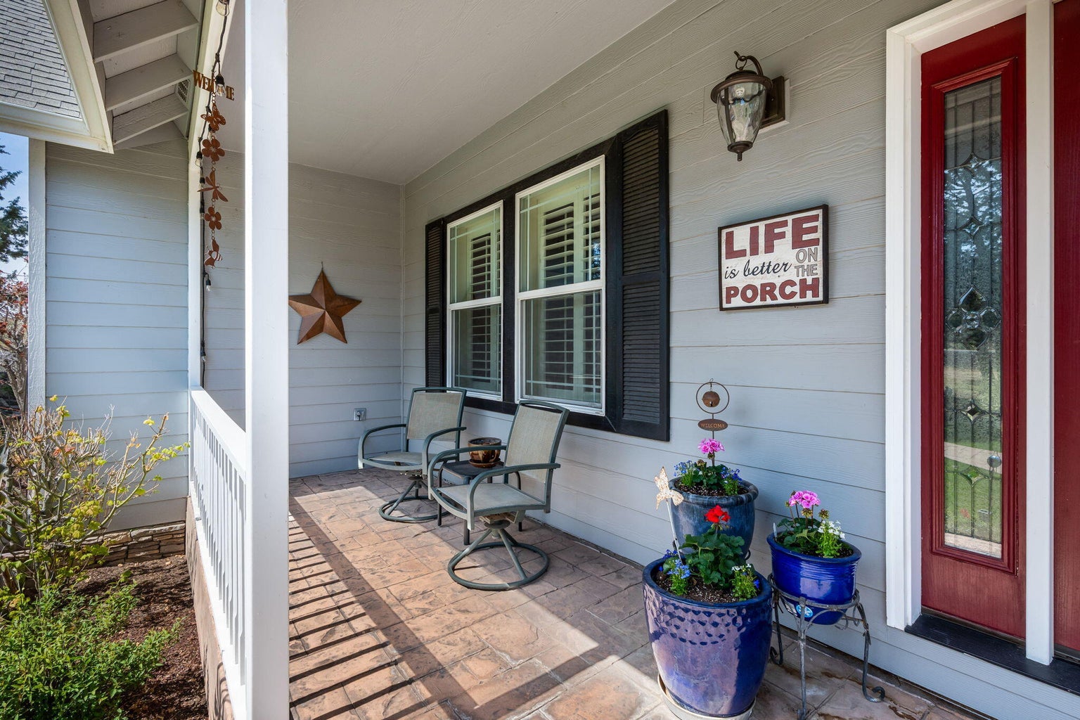 Covered front porch