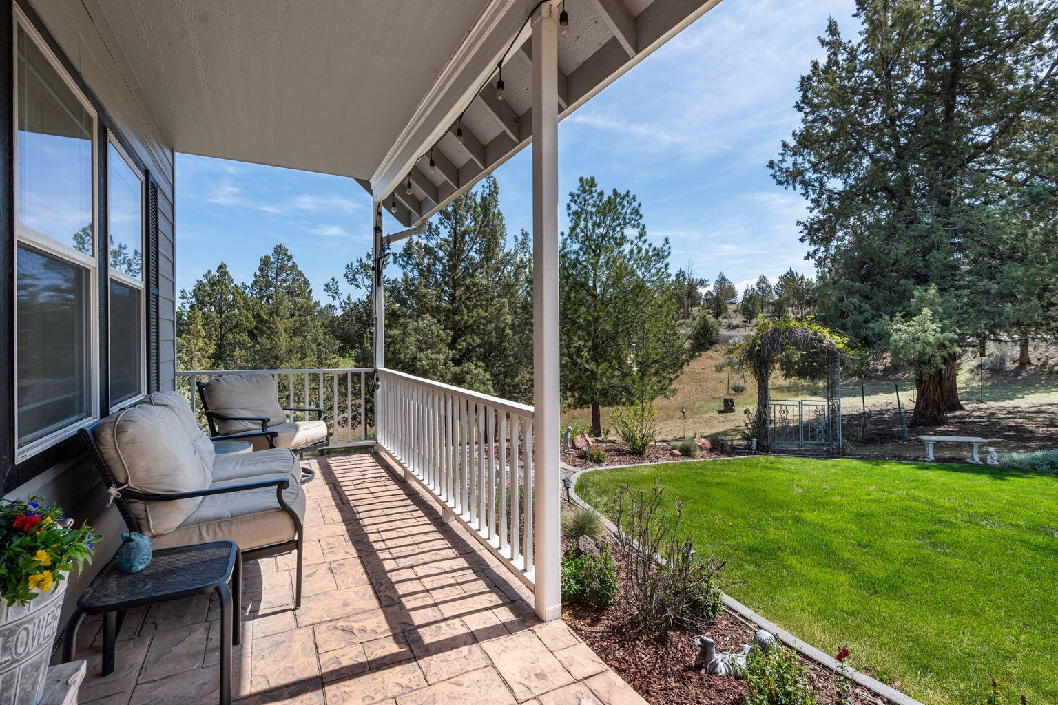 Covered front porch