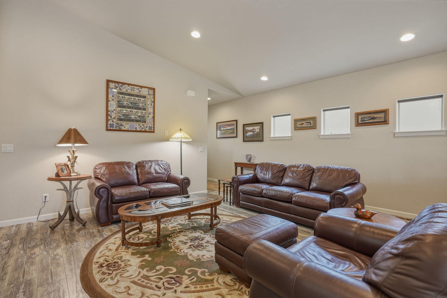 Great room with gas fireplace