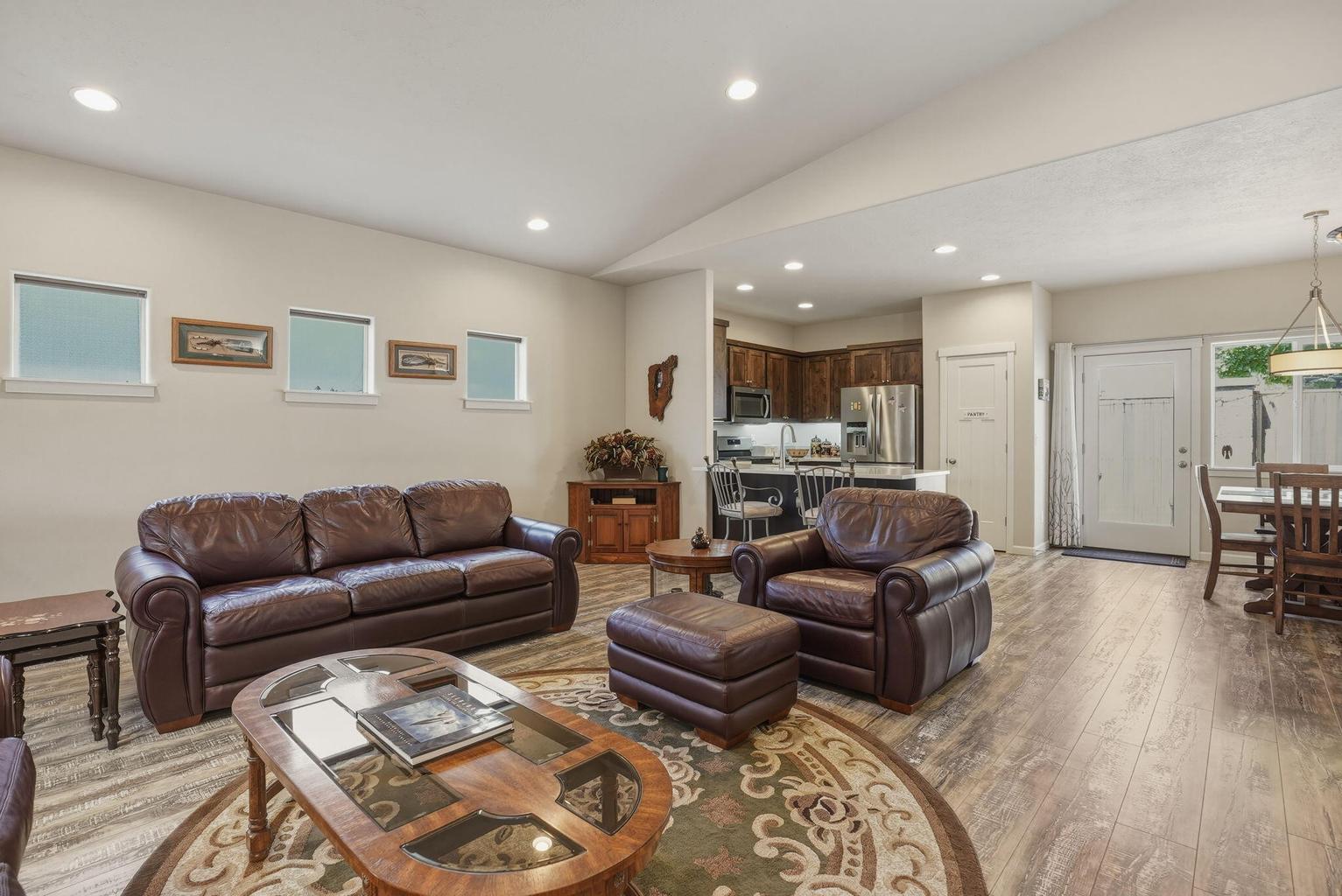 Great room with gas fireplace