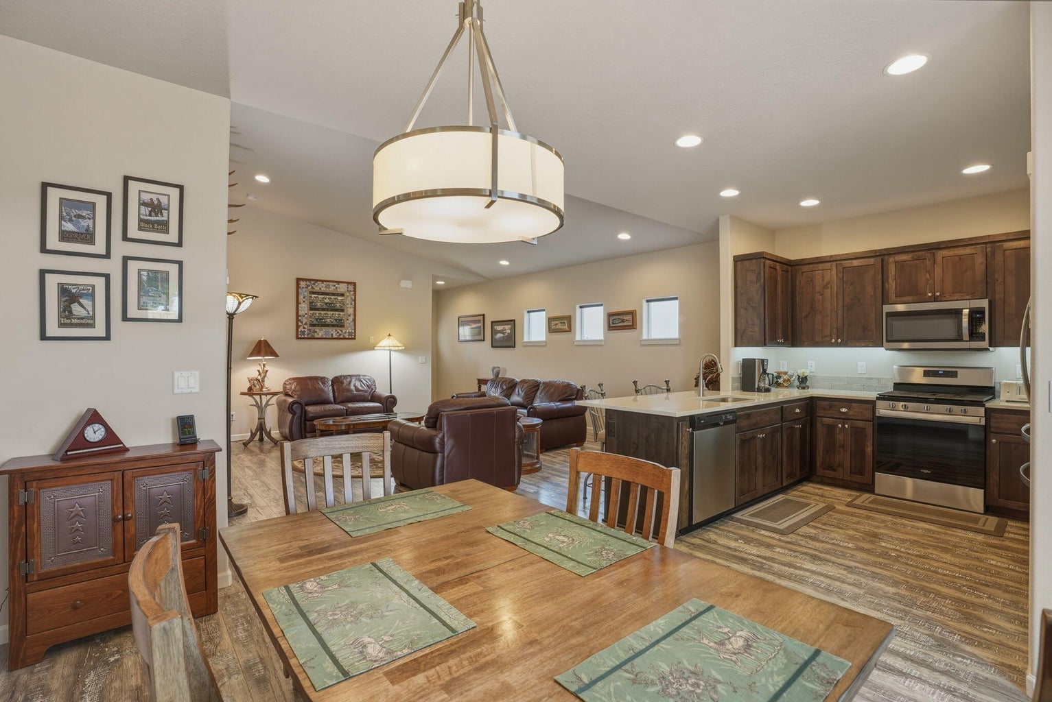 Dining area in great room