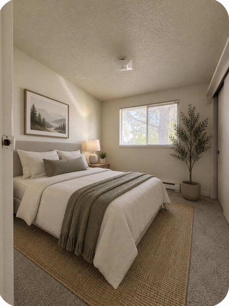 virtually staged bedroom 2