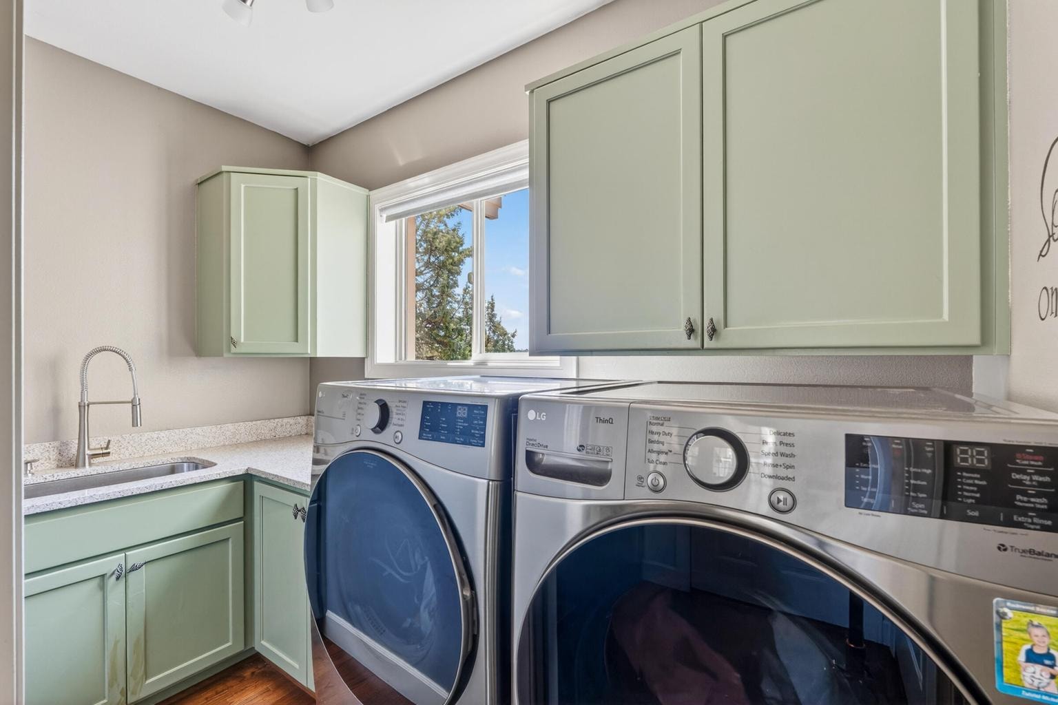 Laundry with sink