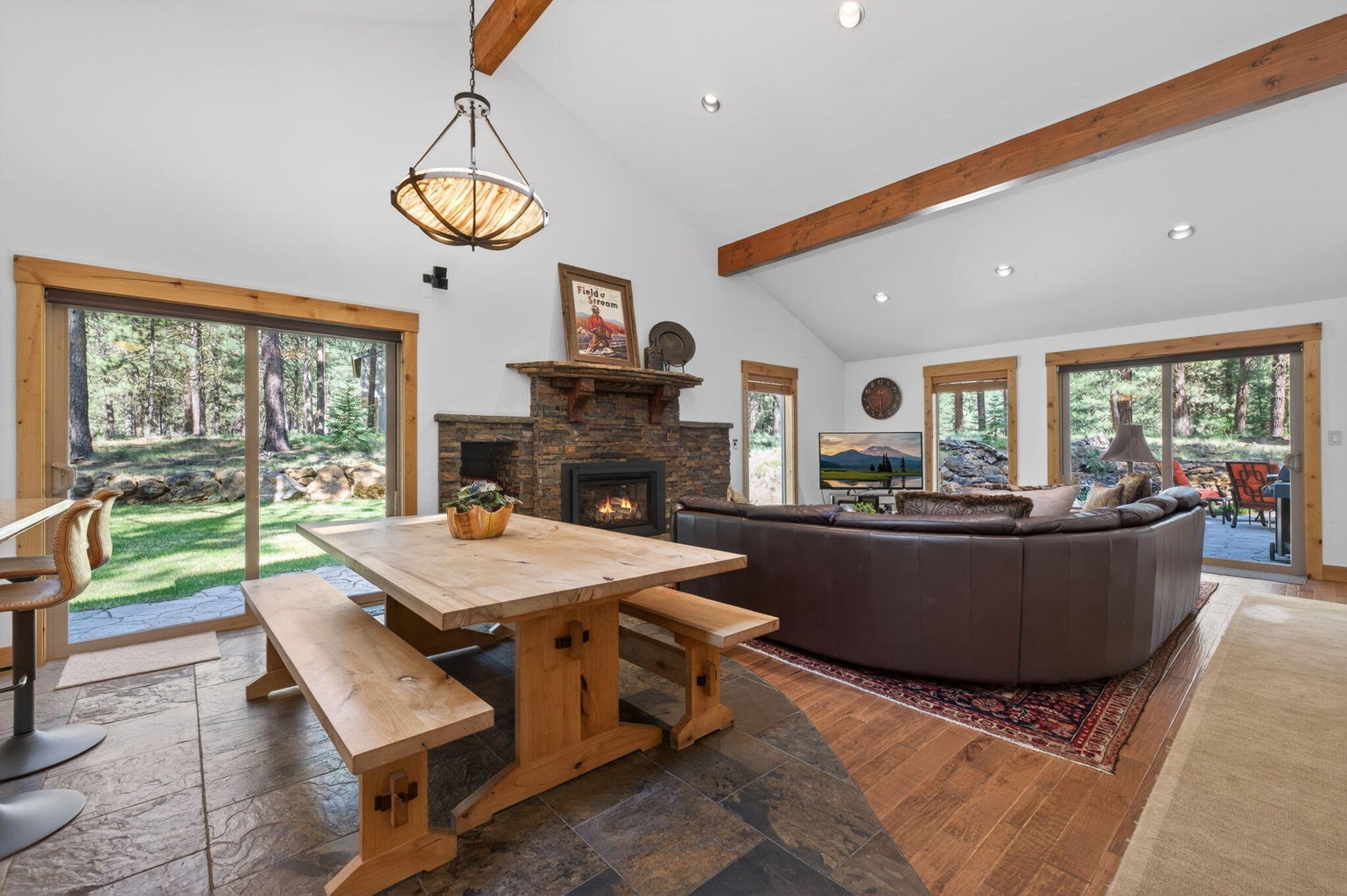 Dining Room w/ sliding door to outdoor living and dining