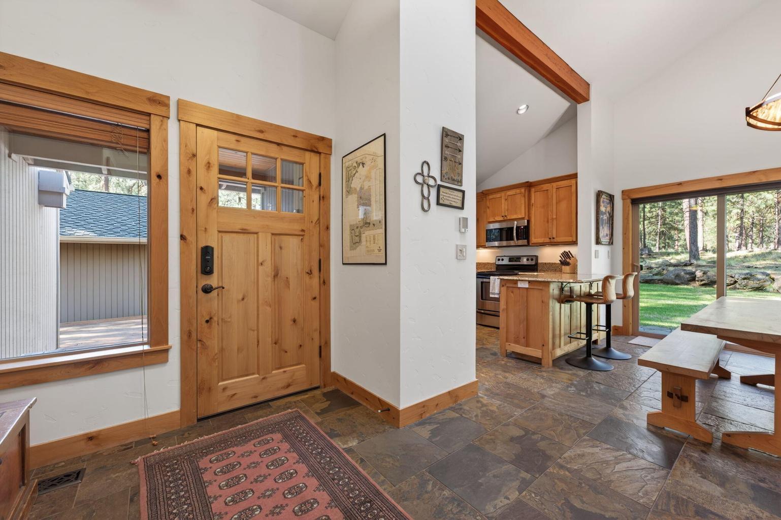 Interior Entry w/ slate tile flooring