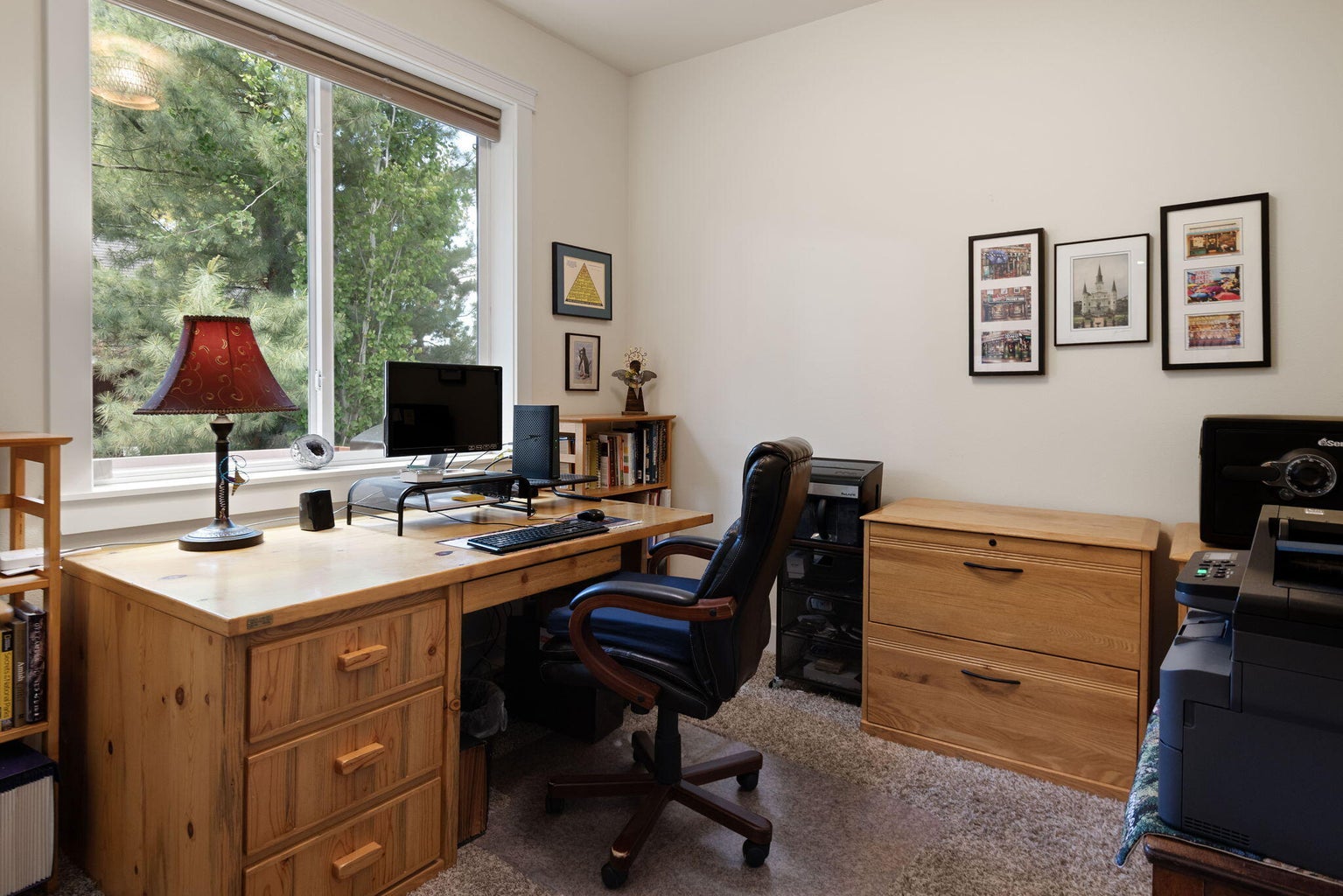 Formal home office.