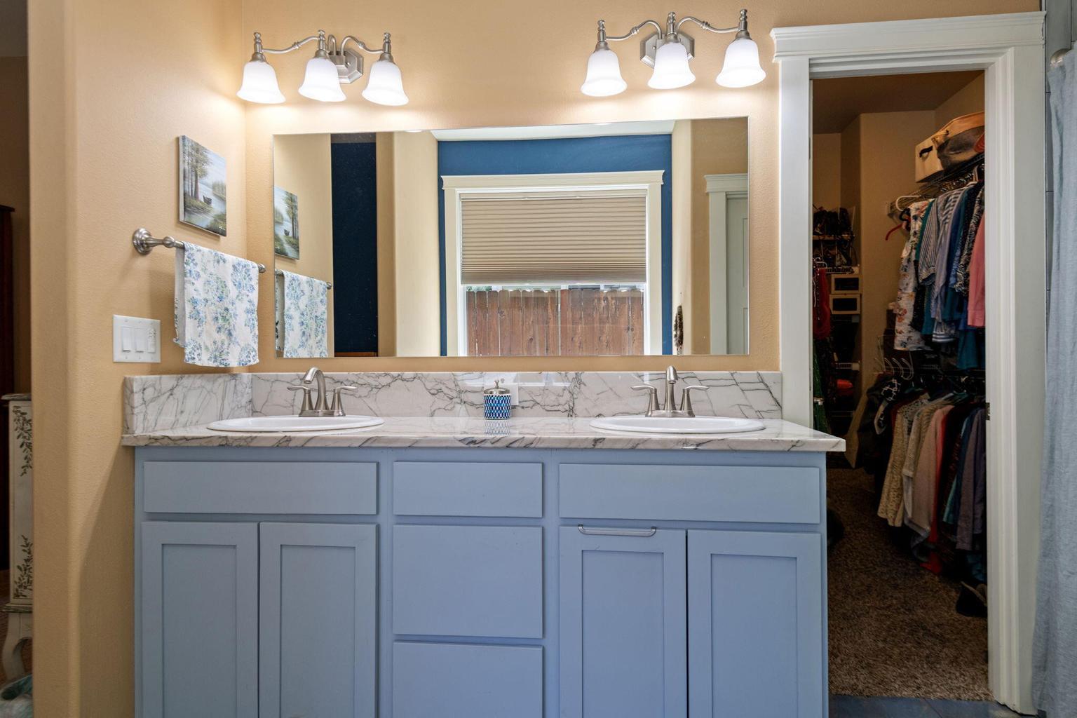 Large walk-in closet in the primary, thoughtfully designed.