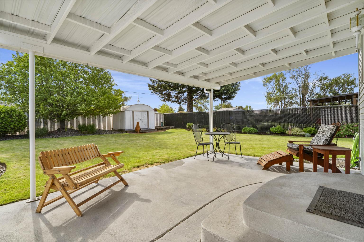 Covered patio