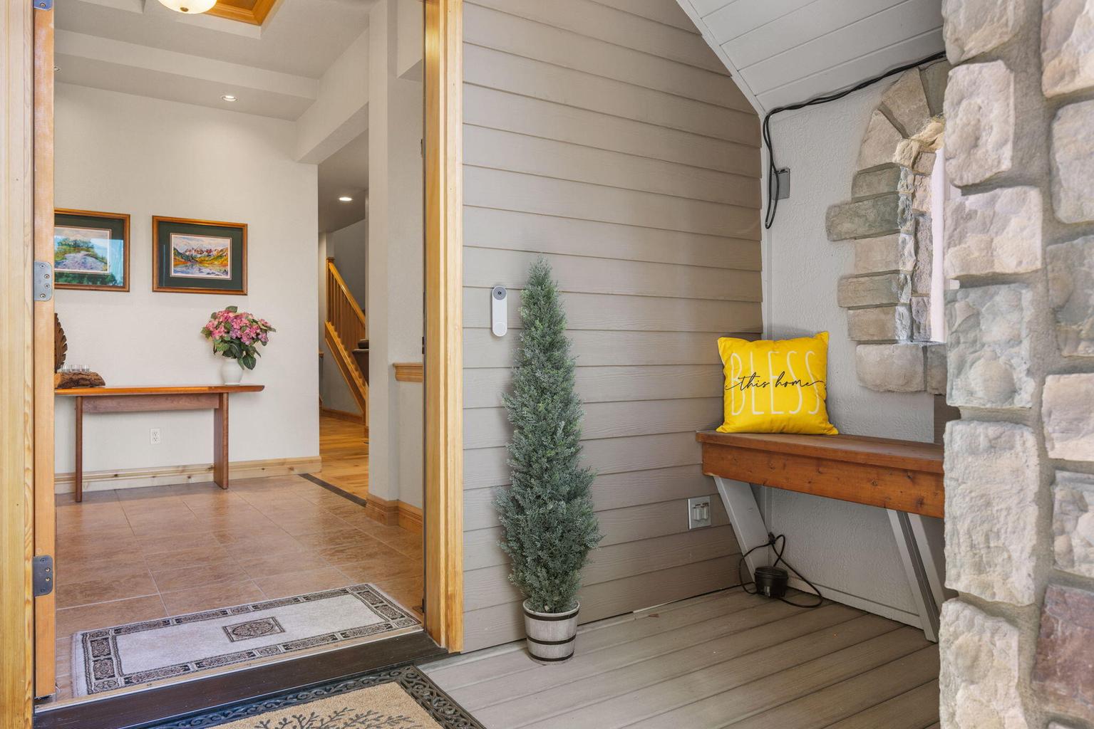 Front entry entering home