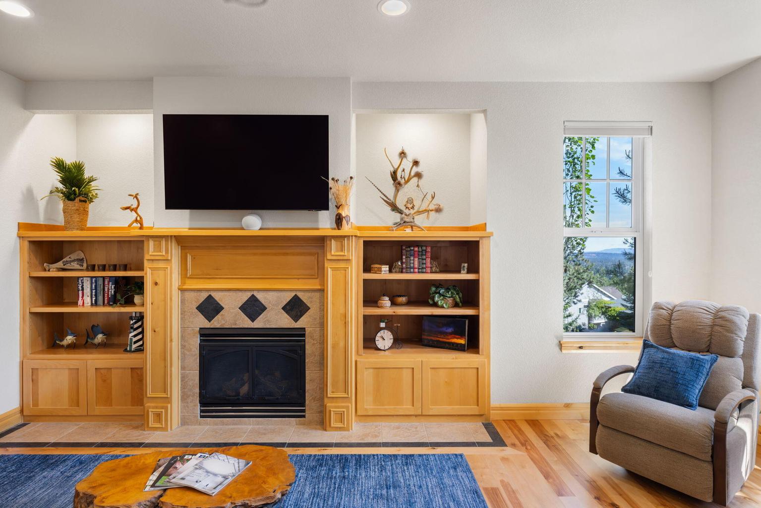 Enjoy the gas fireplace on cold nights