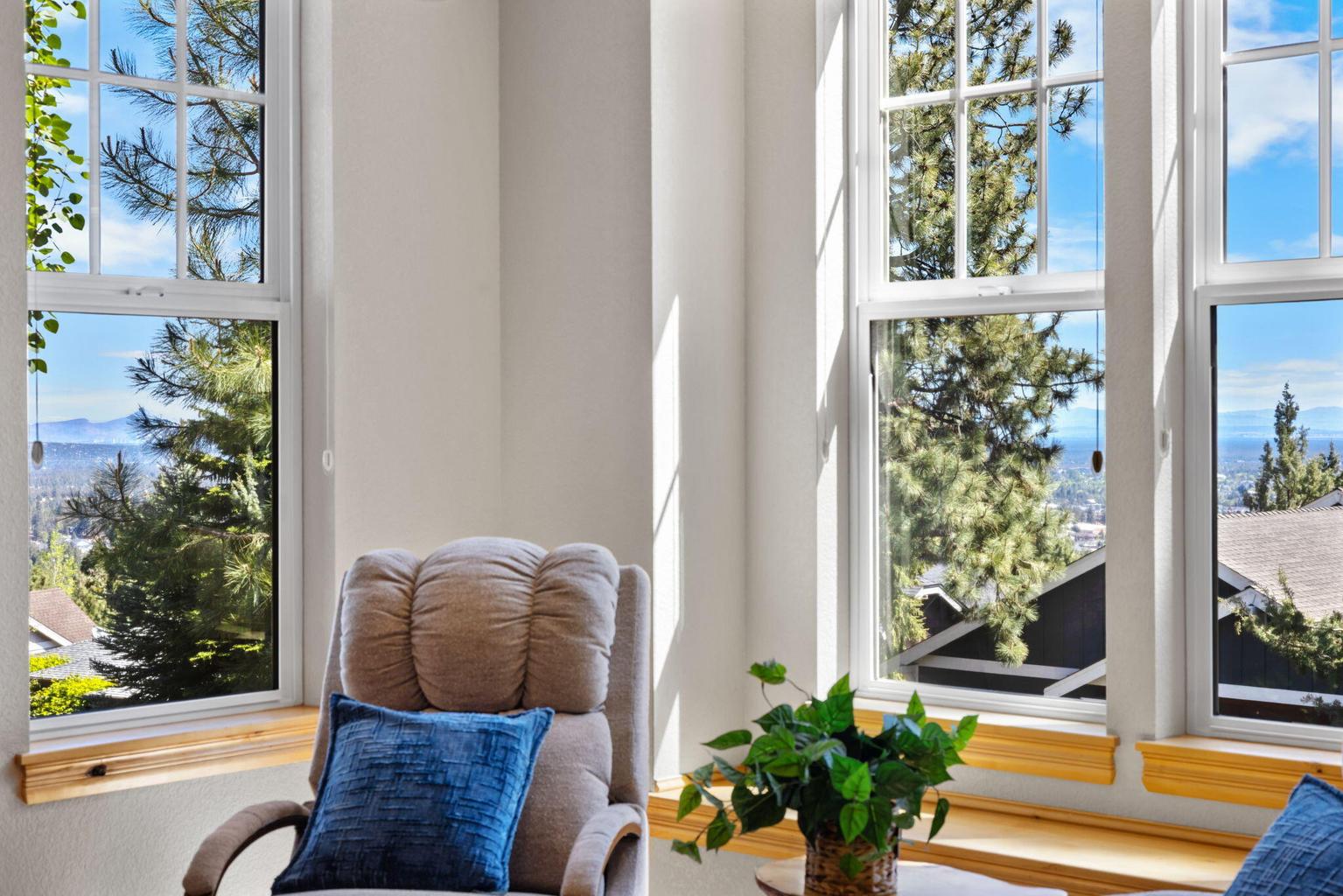 View of the eastern mountains from your living room