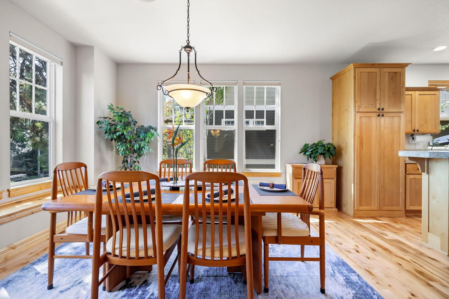 Dining Room with large windows