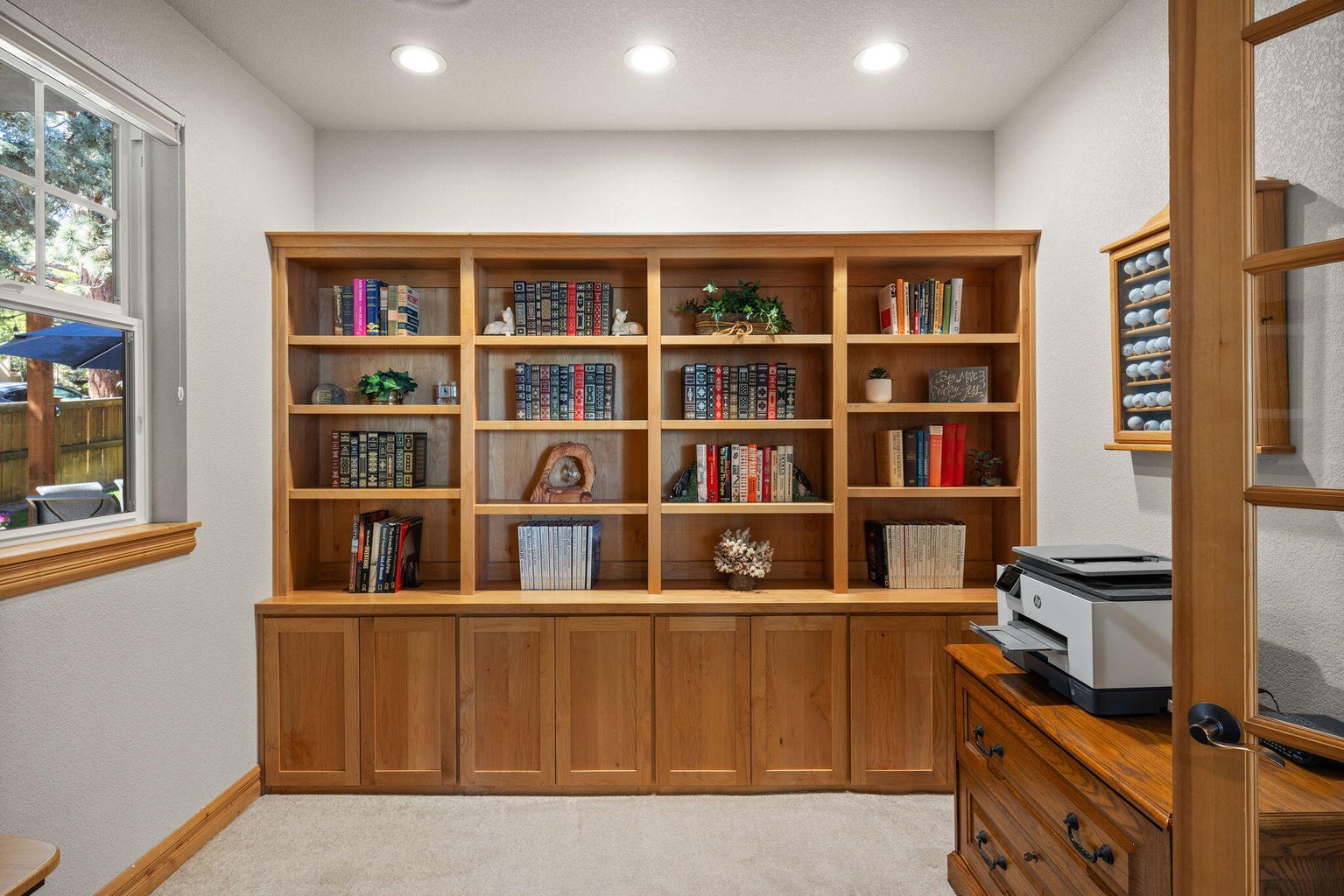Built in cabinetry in office