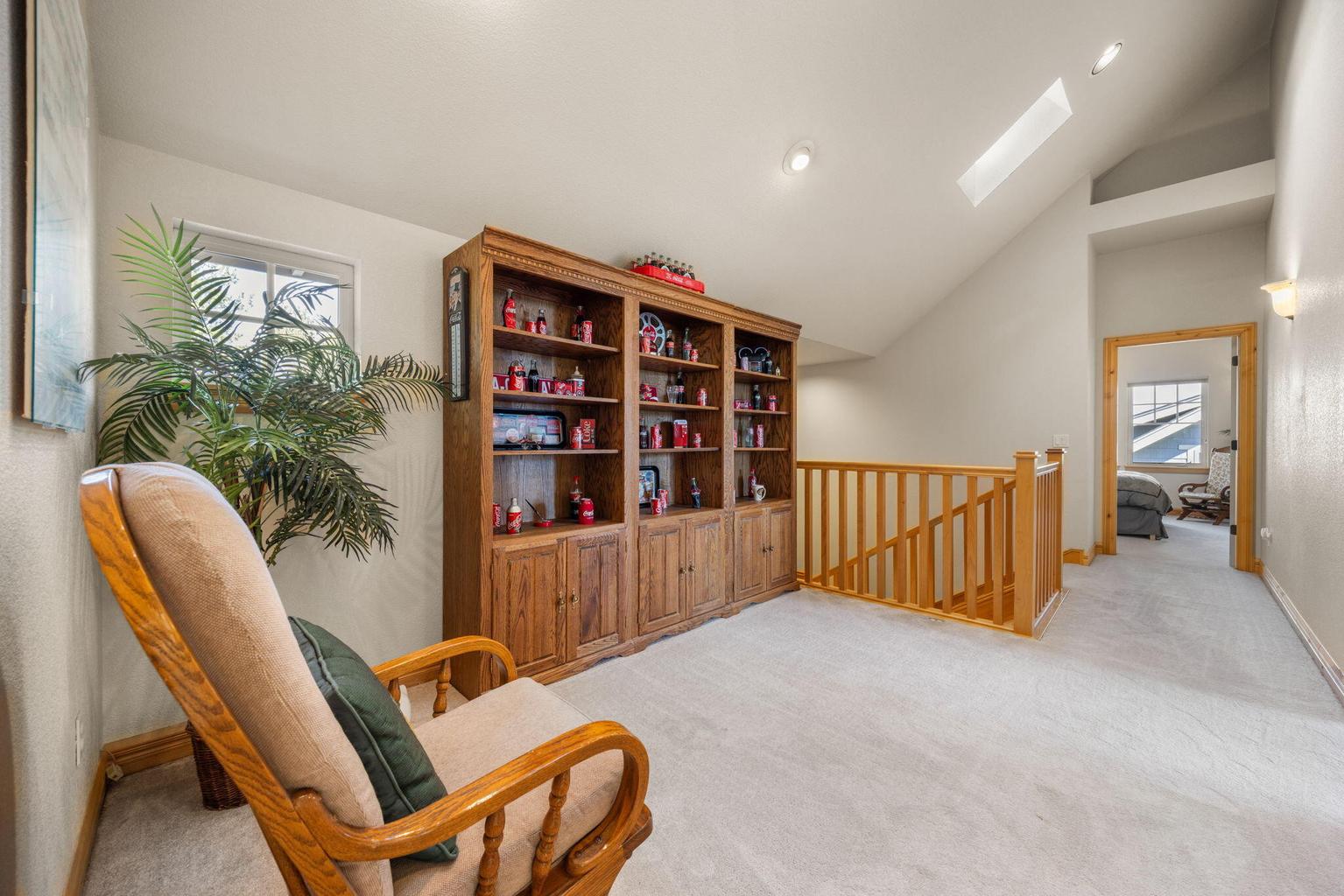 Loft area at top of stairs