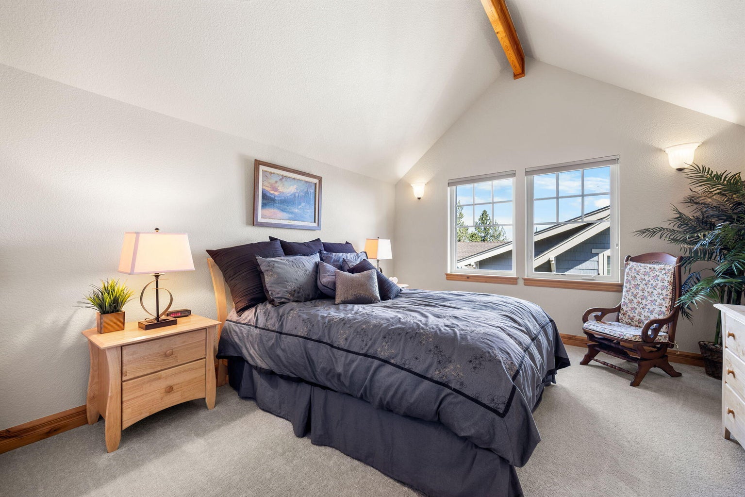 Bedroom #2 with vaulted ceiling