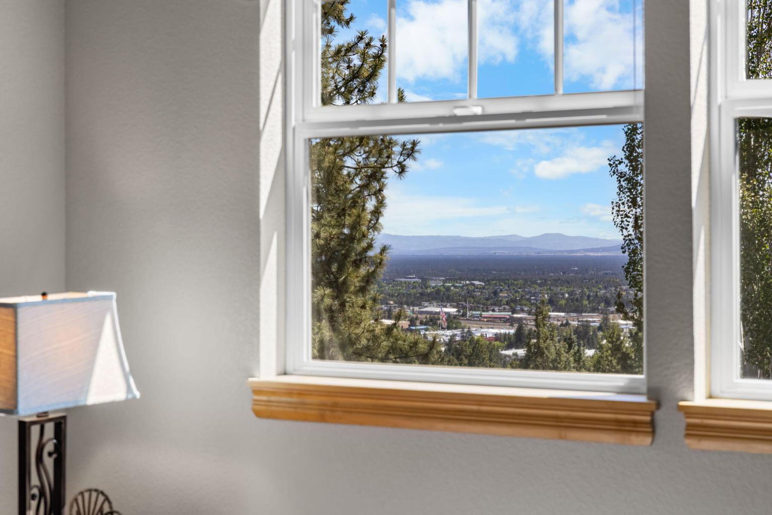 Mountain view from Bedroom #3 windows