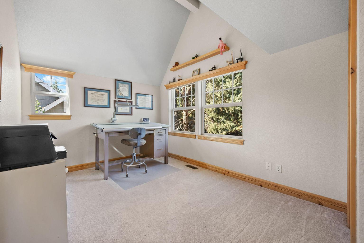 Bedroom #4 is being used as an office