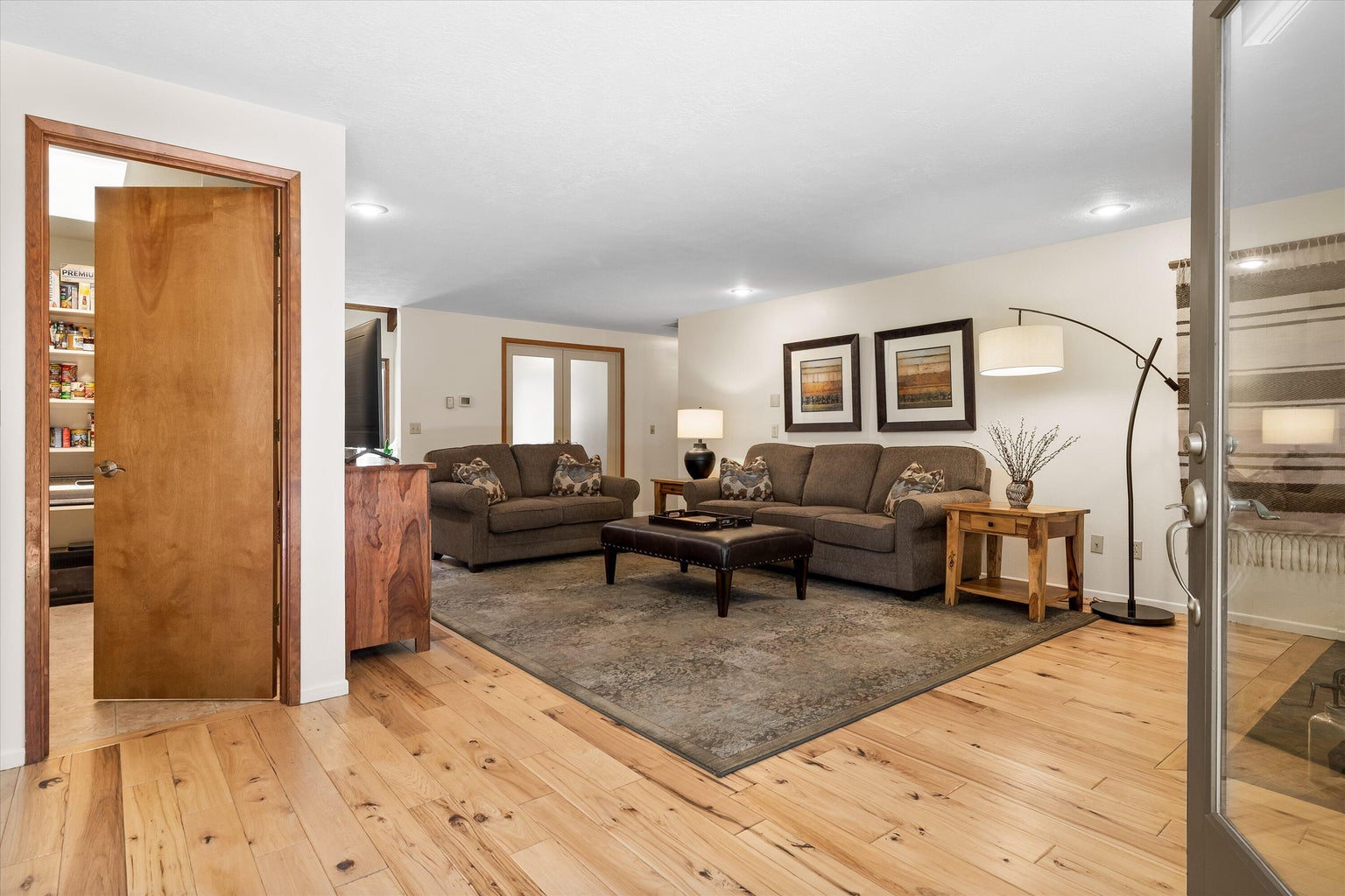 Oversized walk-in pantry near the kitchen and family room