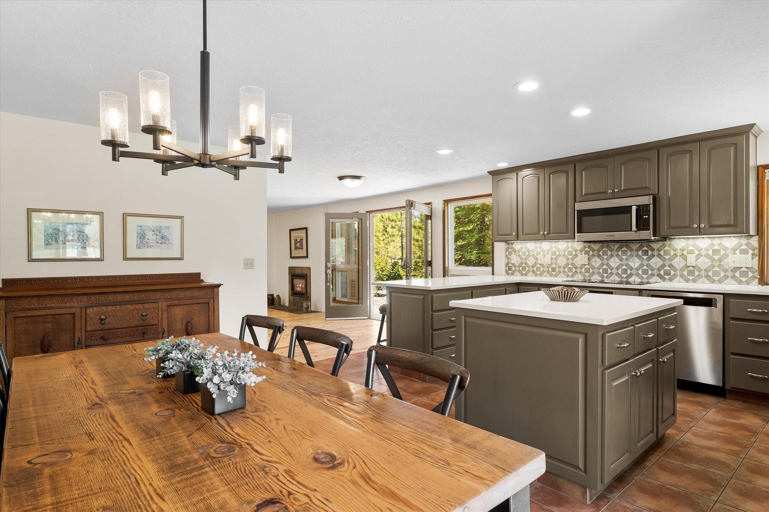 New lighting fixtures throughout the home