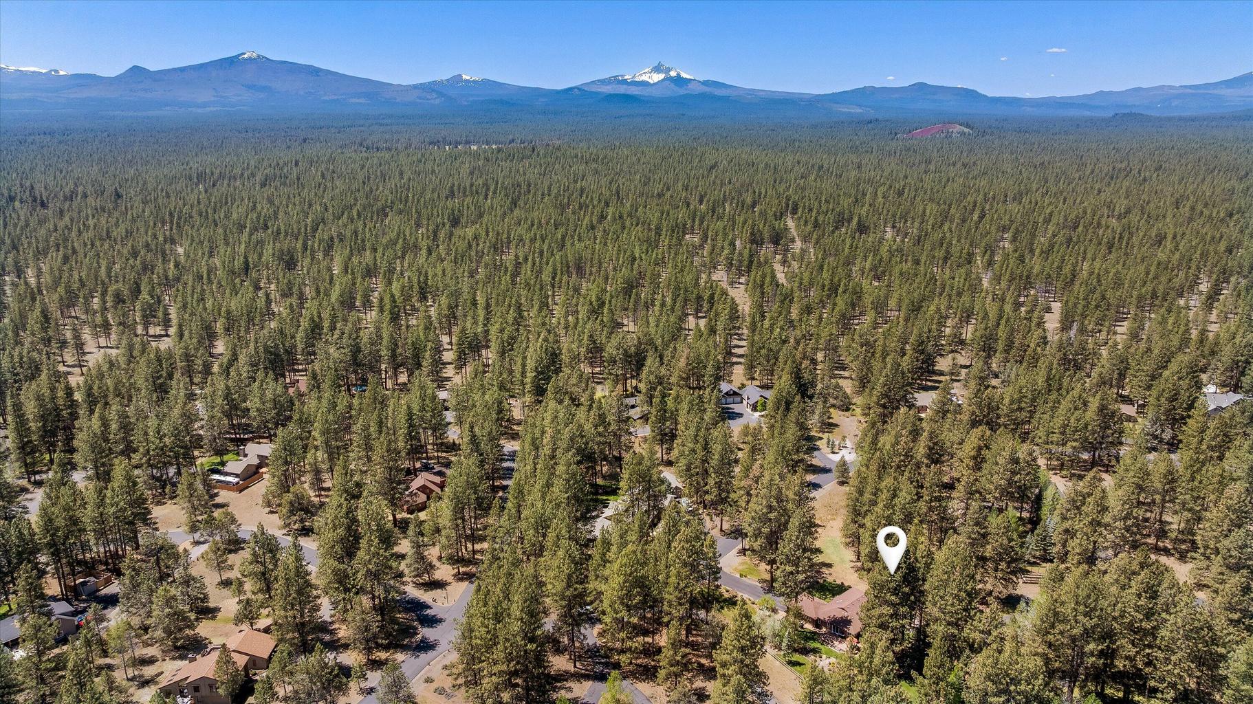 Home is located 3.2 miles from downtown Sisters