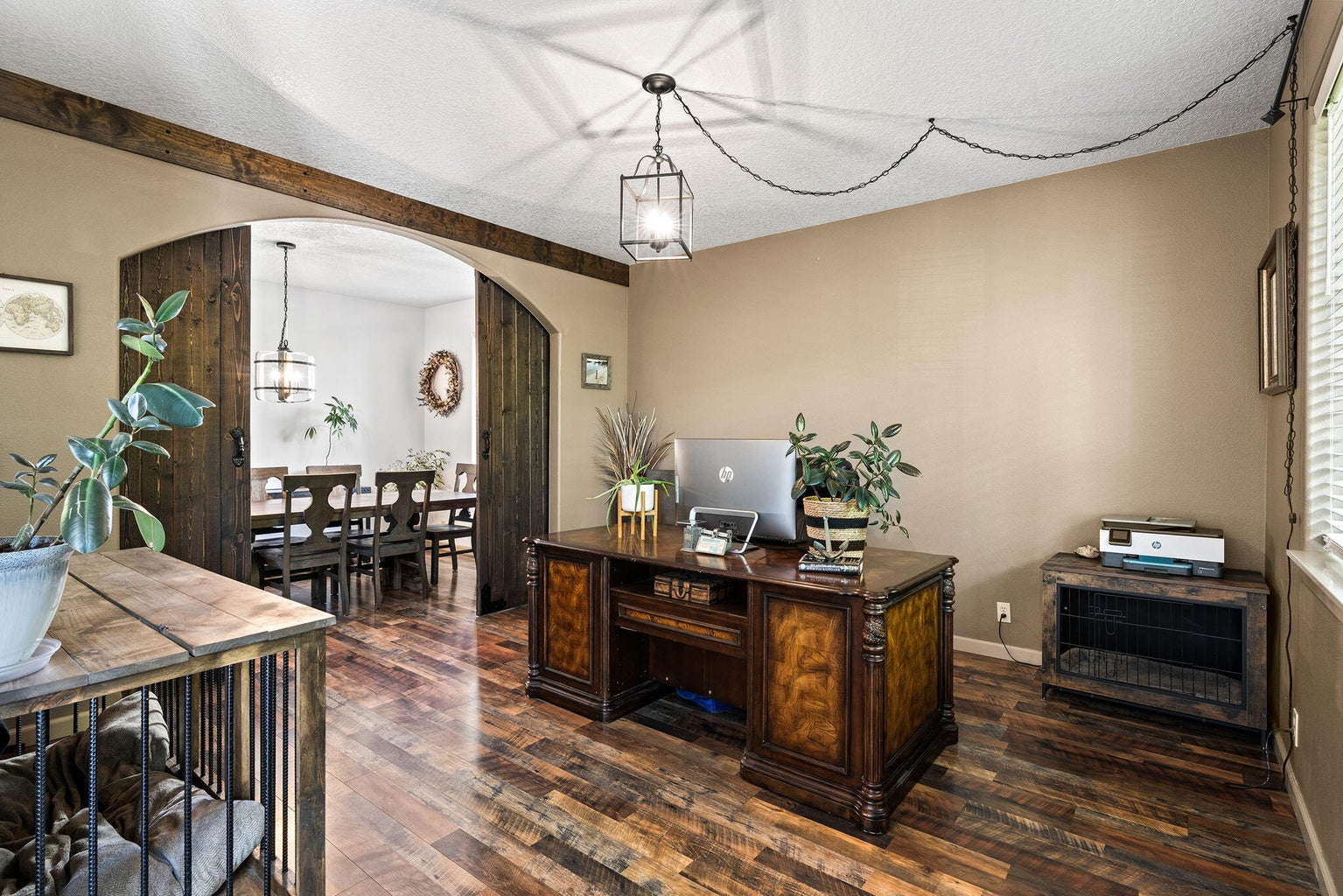 separate front family room, den/office