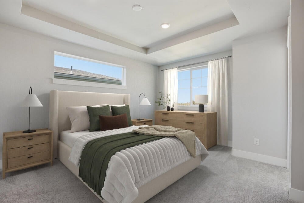 Subject property - virtual staging of primary suite