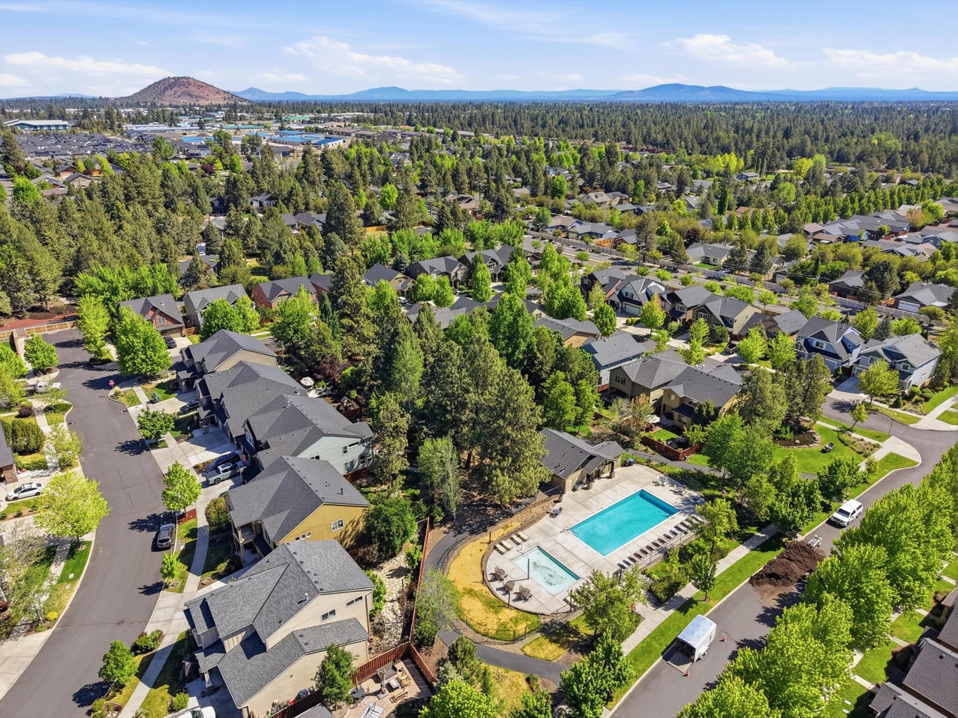 Community pool and park