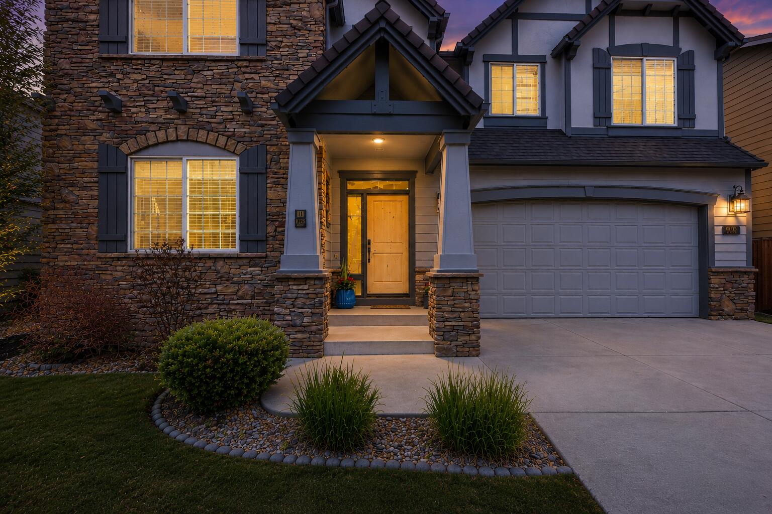 Twilight front view