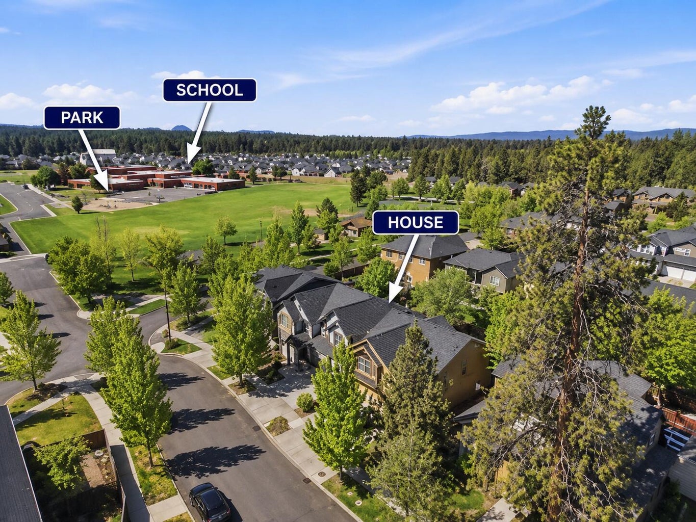 Aerial View within walking distance to RE Jewell Elementary School
