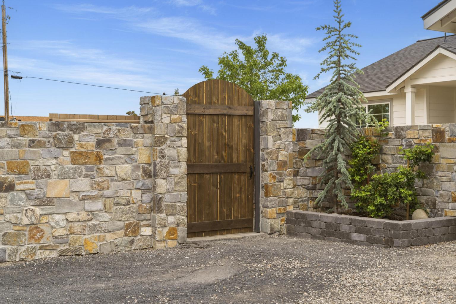 Entrance to home and courtyard