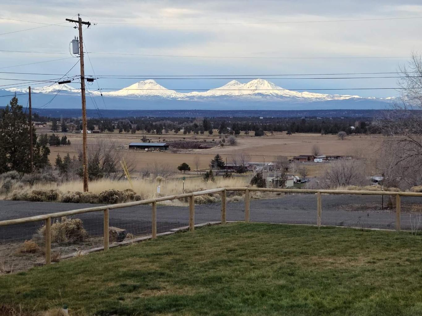 Mountain views from backyard