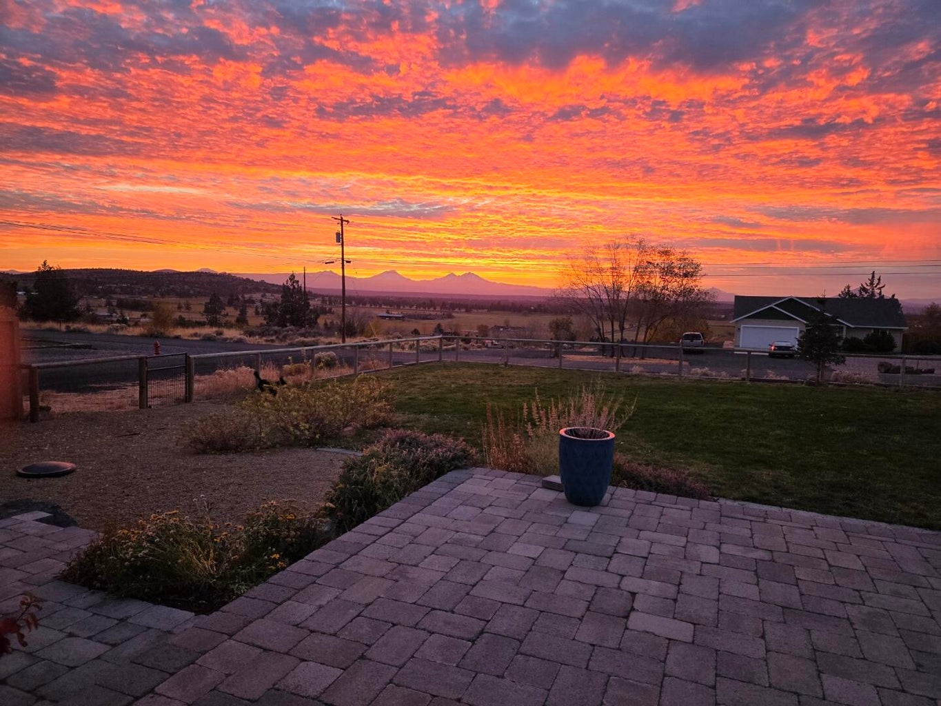 Sunset mountain views