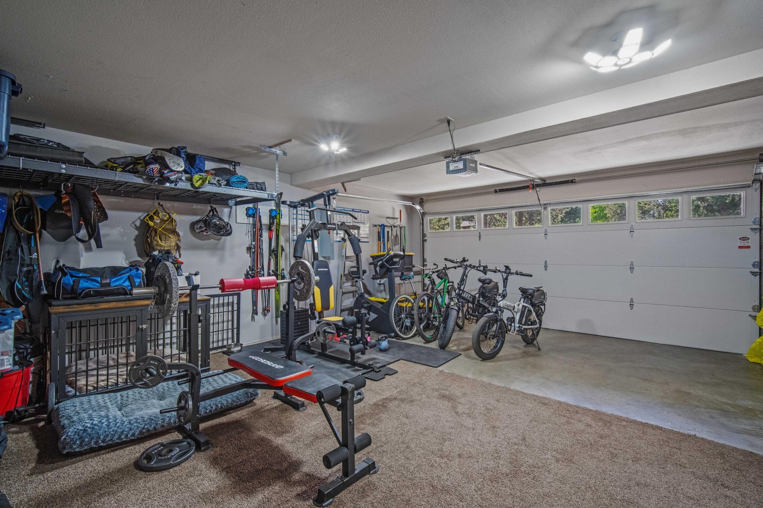 Spacious garage with room for bikes, gear, and active Sunriver lifestyle storage.