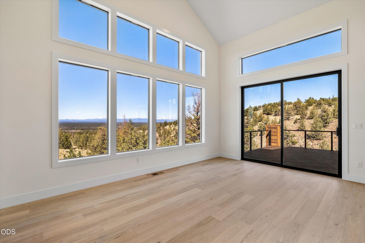 Panoramic mountain views from great room and covered deck