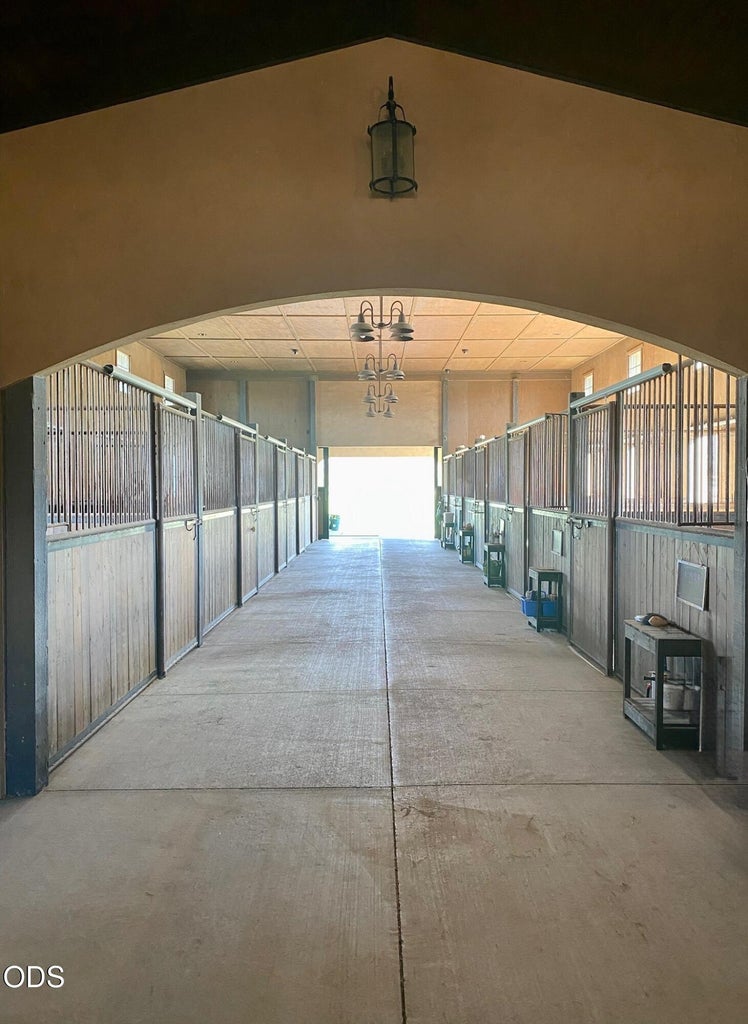 Equestrian facility within Ranch at the Canyons, arena, barn