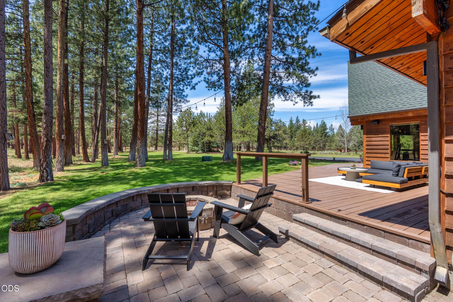 Side Patio with fire pit