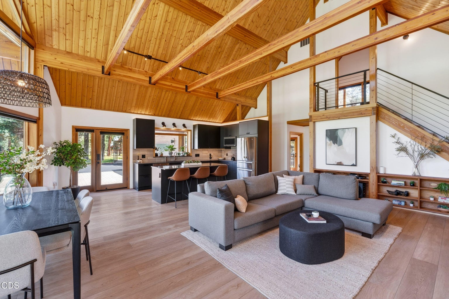 Beautiful high ceilings with amazing woodwork