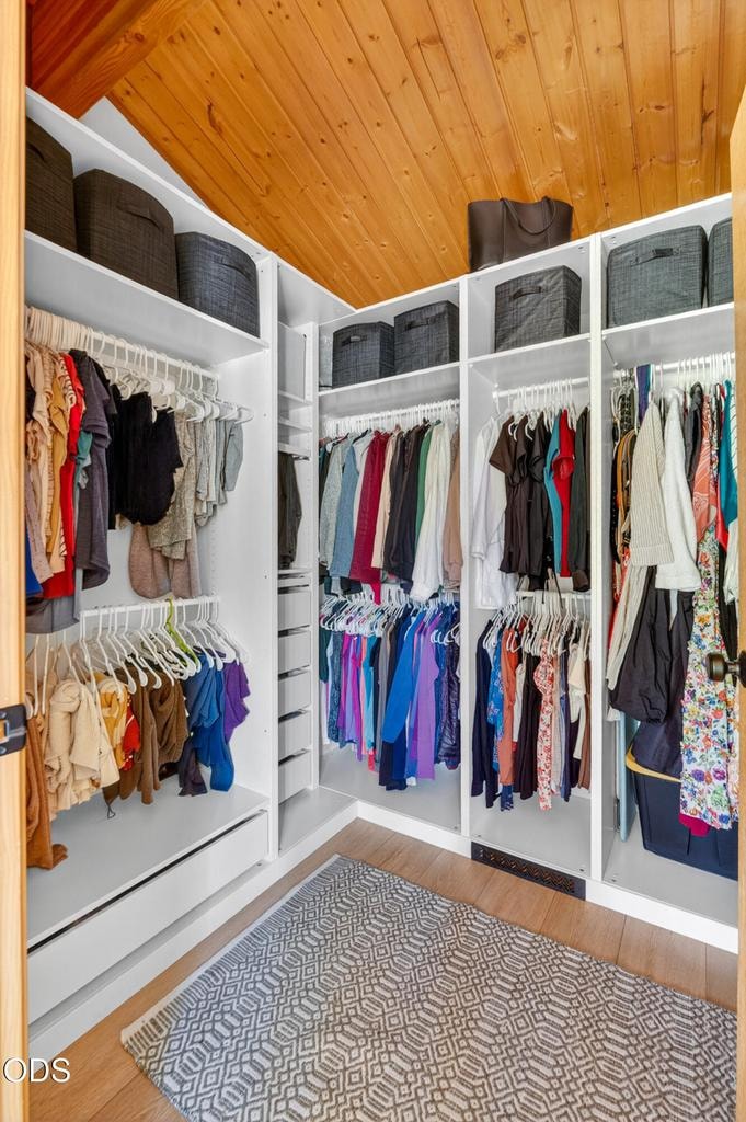 Primary bedroom walk-in closet. There is a second closet.