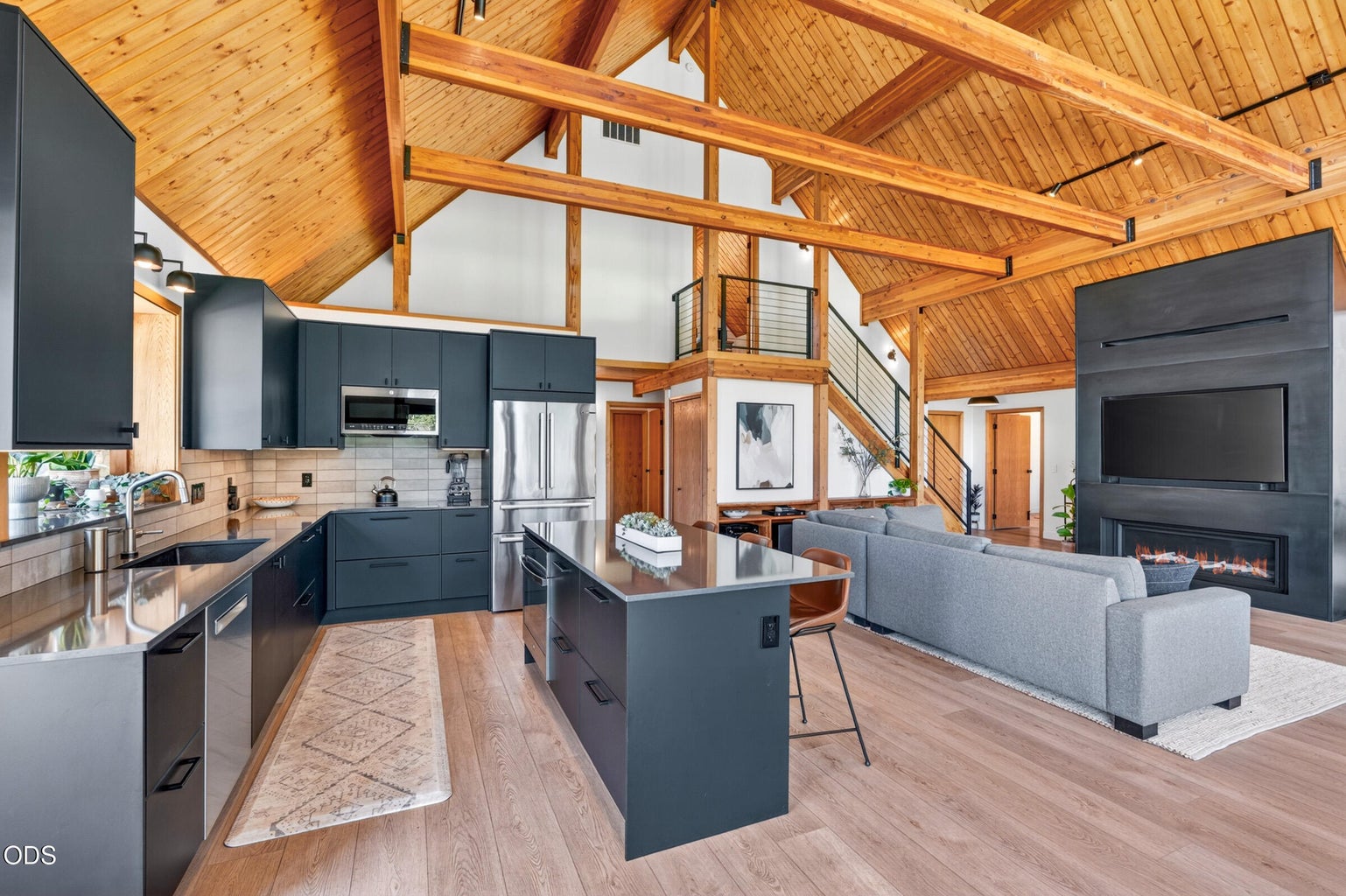 Kitchen and Great room flow perfectly together