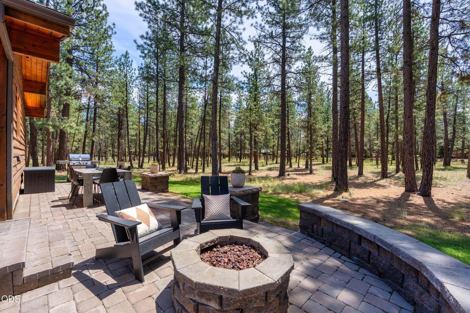 Side Patio with fire pit