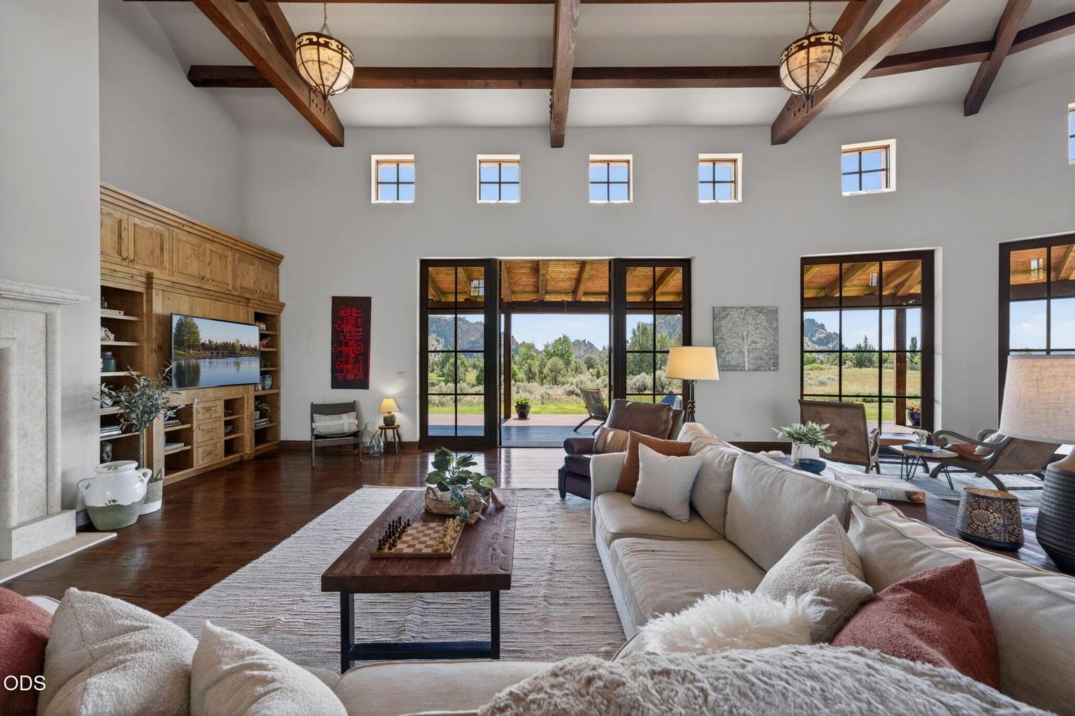 Great room with views of Smith Rock